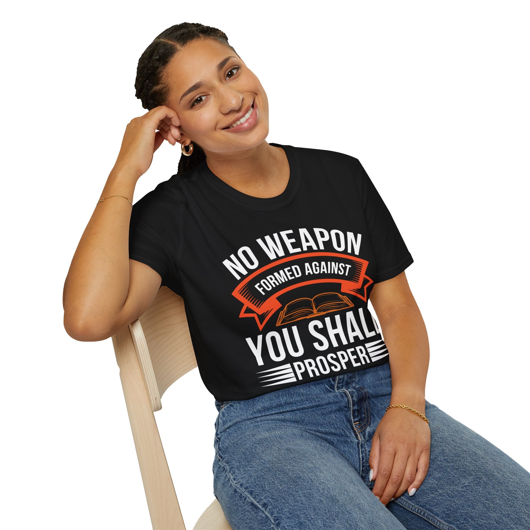 No Weapon Formed Against You Shall Prosper – Isaiah 54:17 | Faith Without Fear Tee
