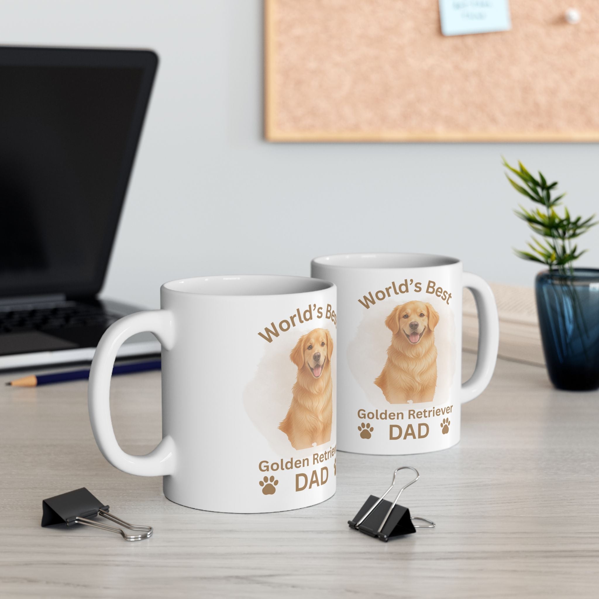 World’s Best Golden Retriever Dad - Premium Ceramic Mug