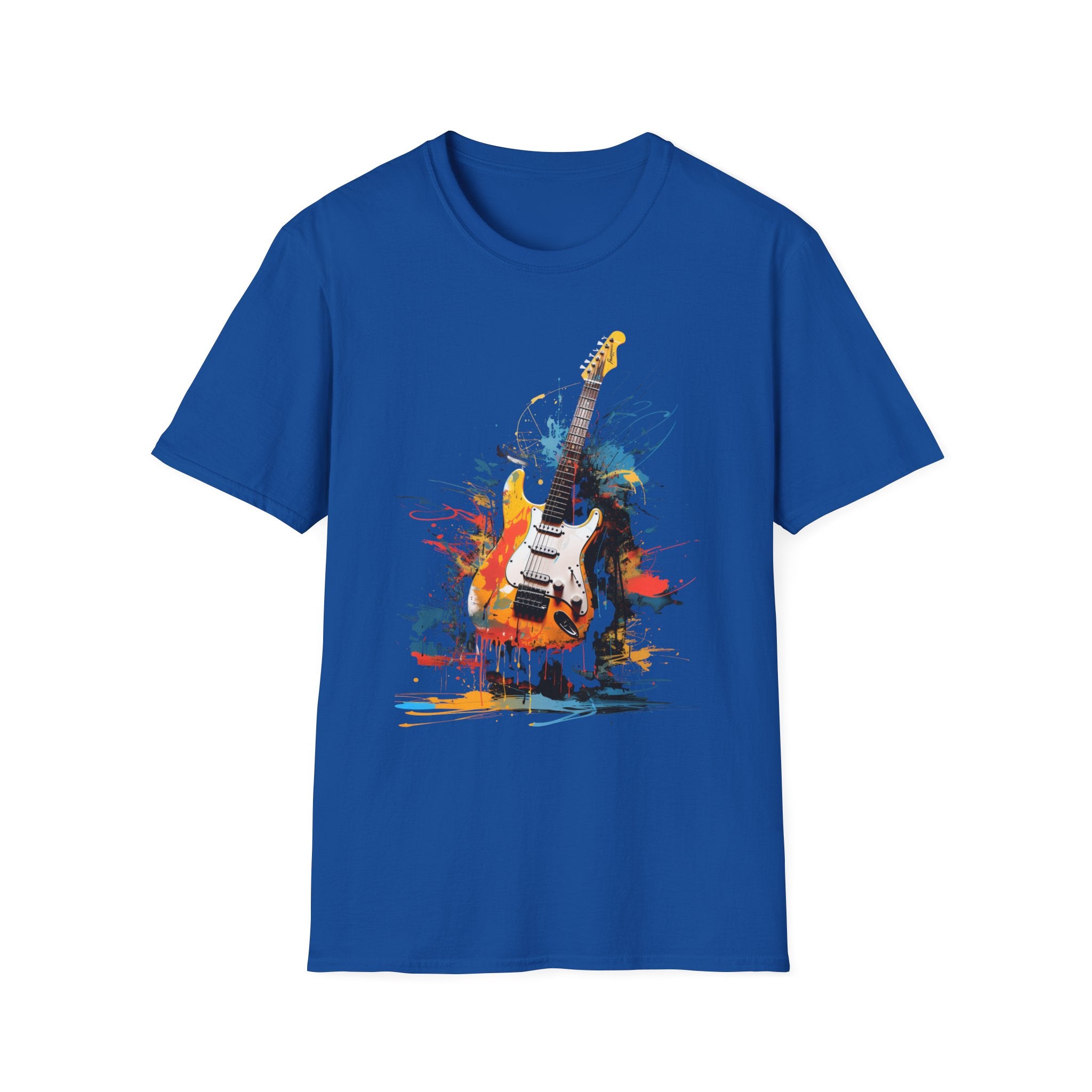 Electric Guitar Paint Splash T-Shirt