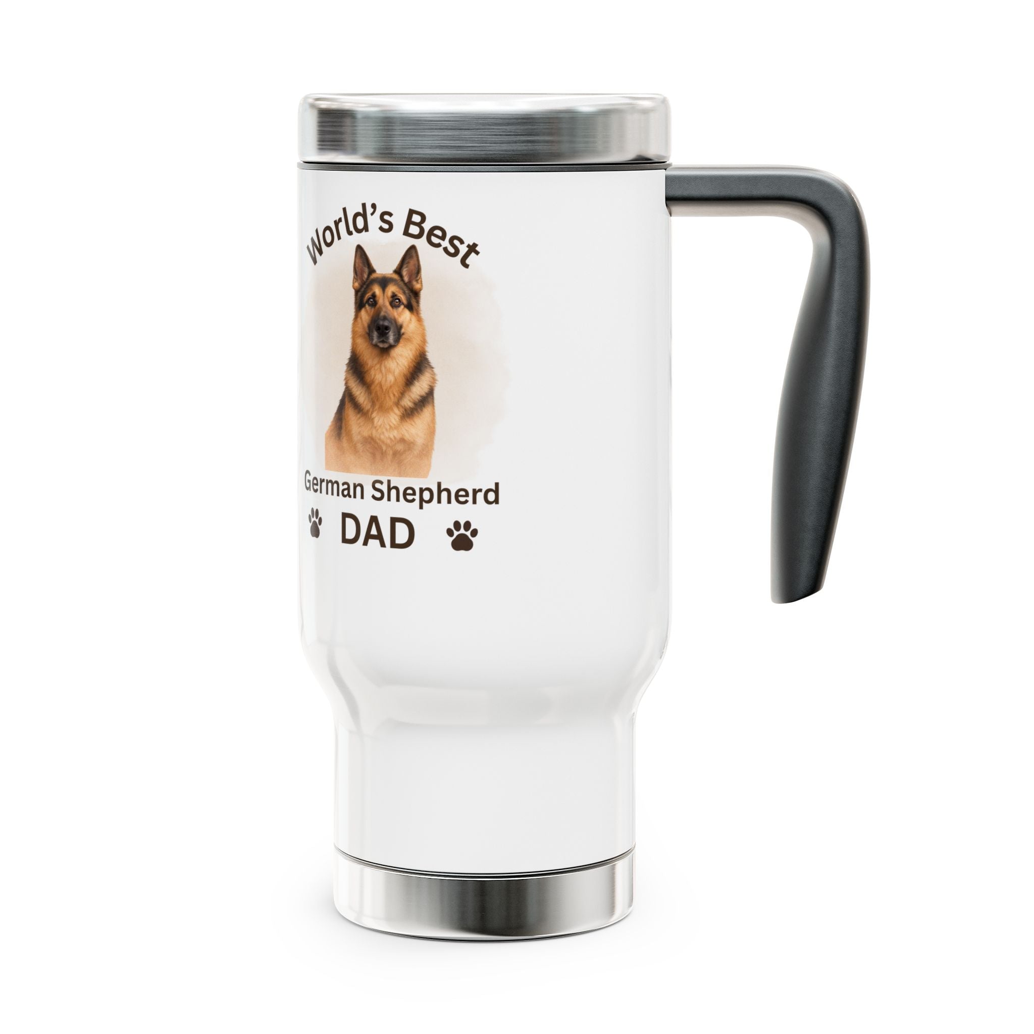 German Shepherd Dad - Premium 14oz Stainless Steel Travel Mug