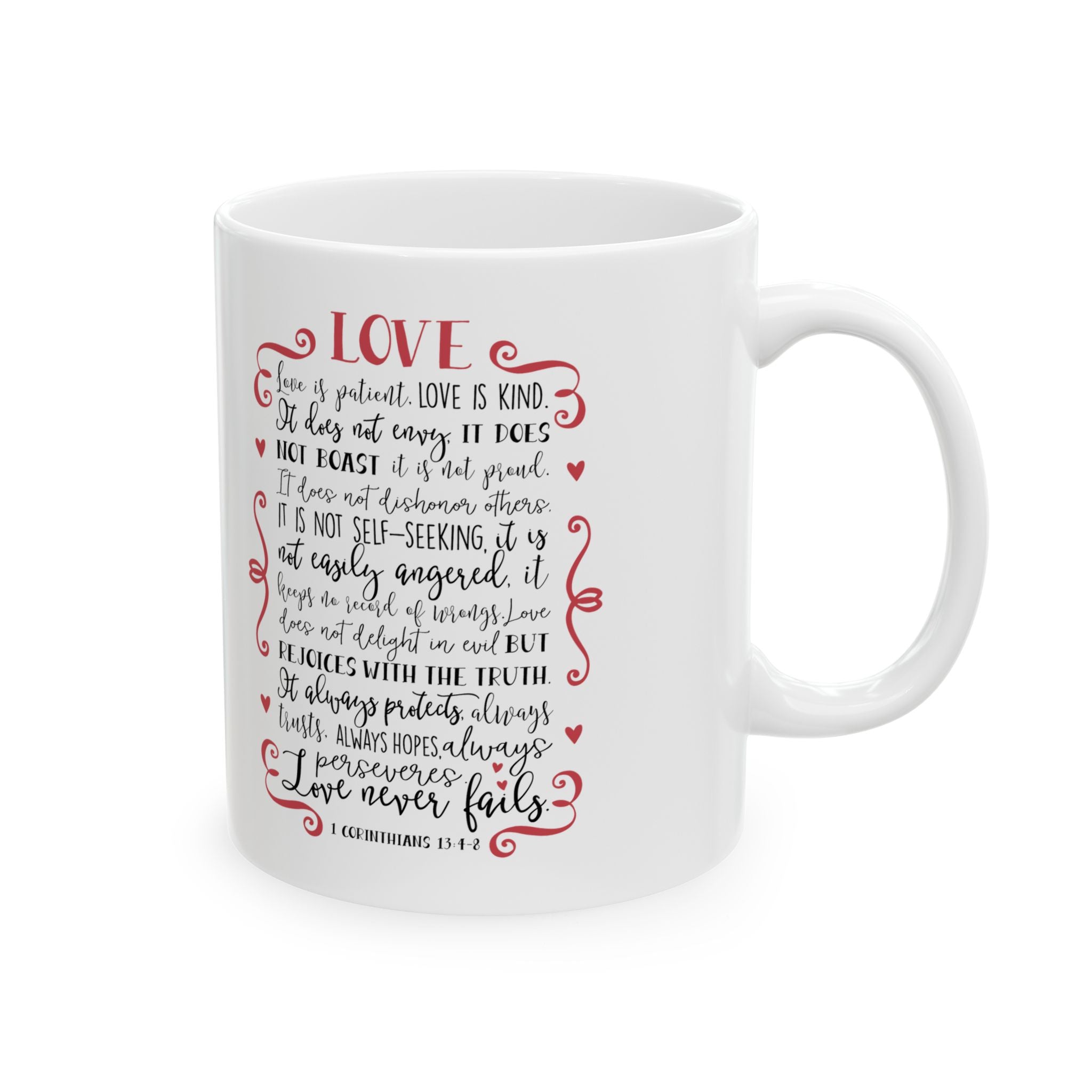 Love Poem Mug – Romantic Handwritten Note Ceramic Coffee Cup (11oz/15oz)