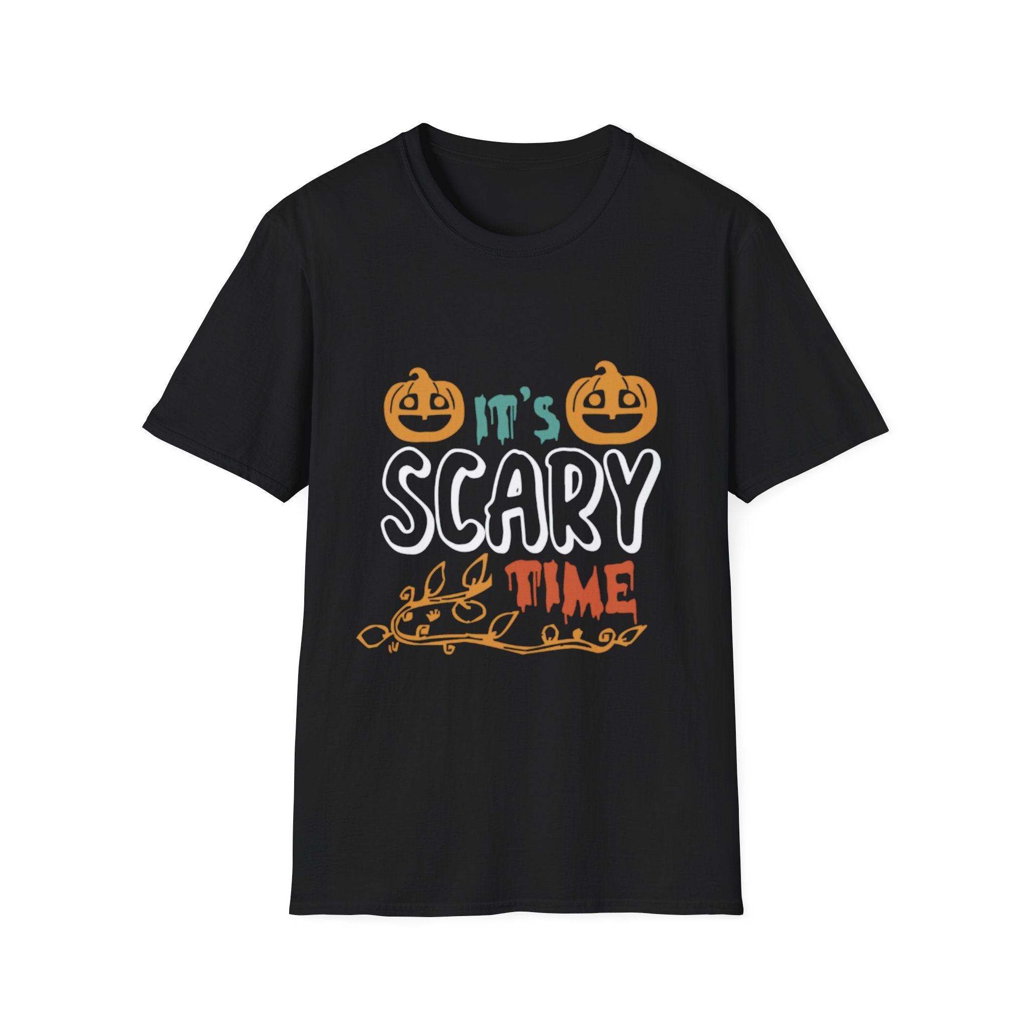 t’s Scary Time Halloween T-Shirt | Funny Pumpkin Graphic Tee for Spooky Season