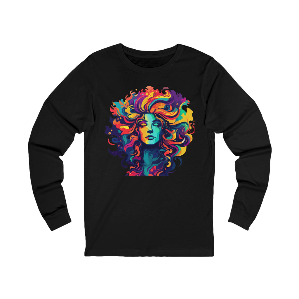Colorburst Muse — Artistic Long Sleeve Tee