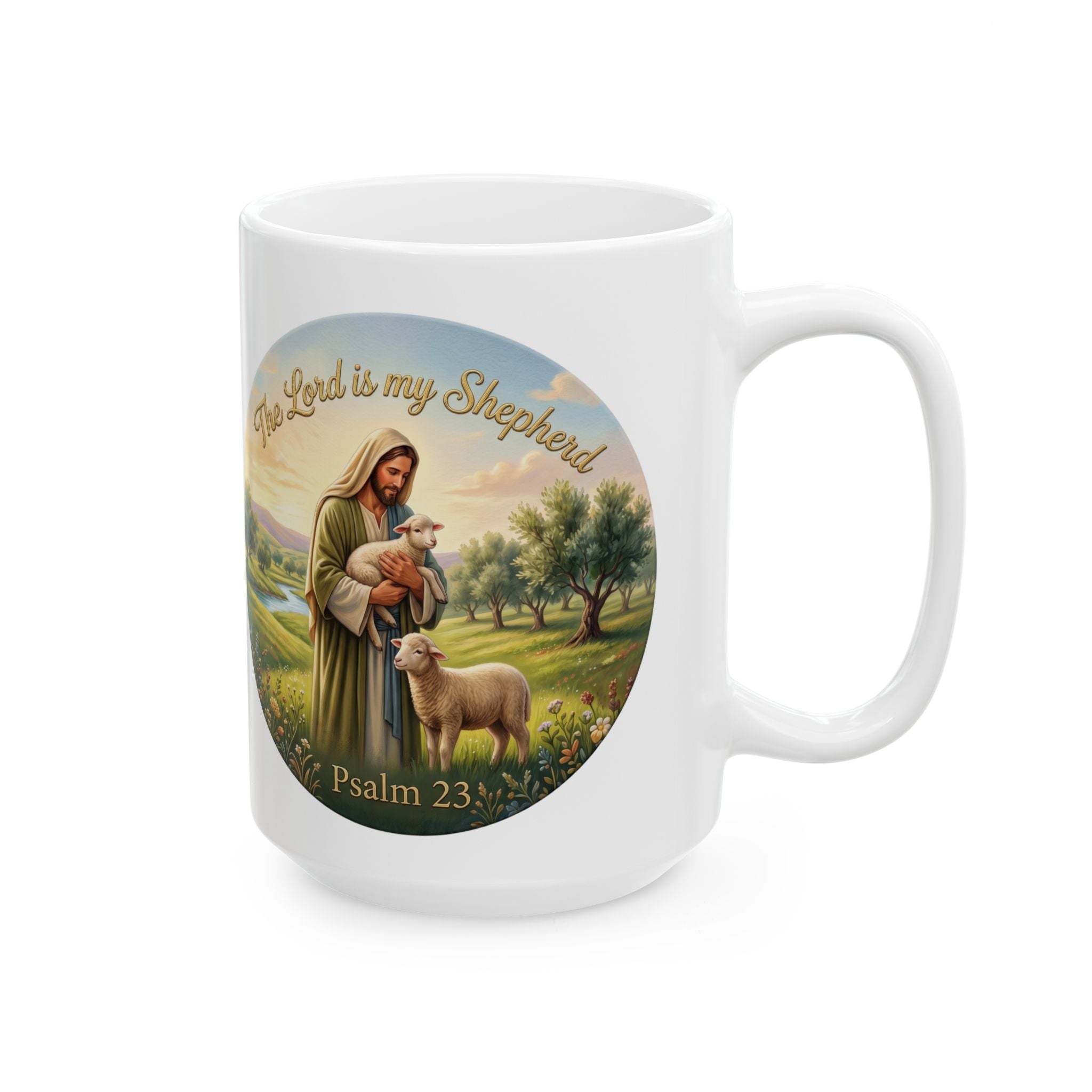 The Lord Is My Shepherd Christian Mug - Psalm 23 Faith Gift