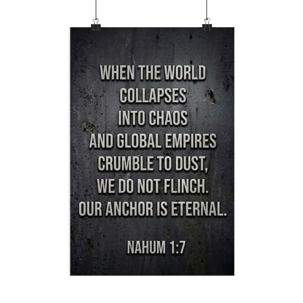 The Sovereign Stronghold – Defiant Christian Typography Poster