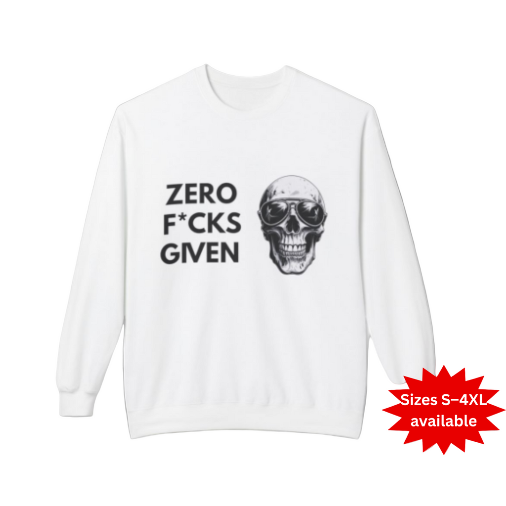 Zero F★cks Given Skull Sweatshirt