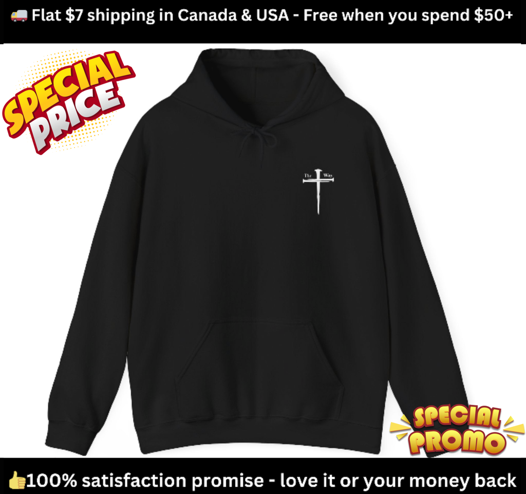 The Way Cross Hoodie – Front & Back Faith Design