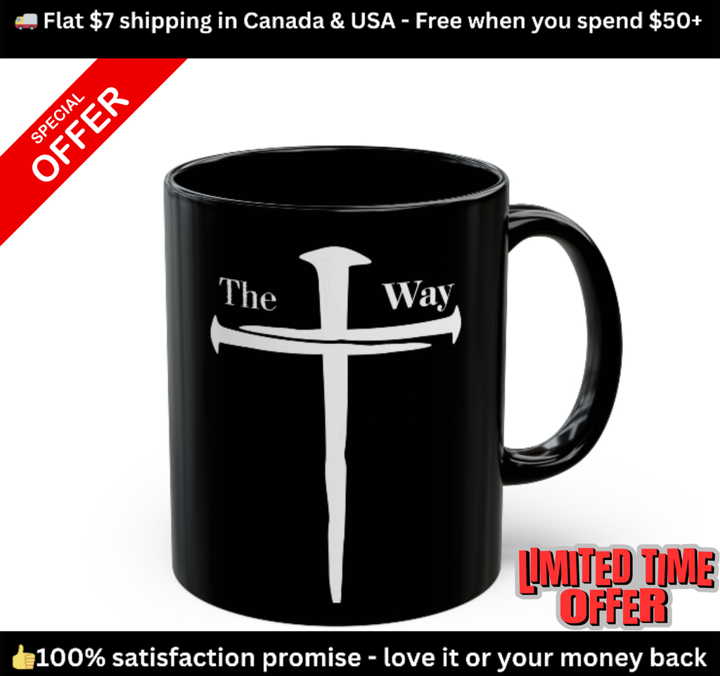 The Way – Christian Black Mug | Symbol of Faith and Truth