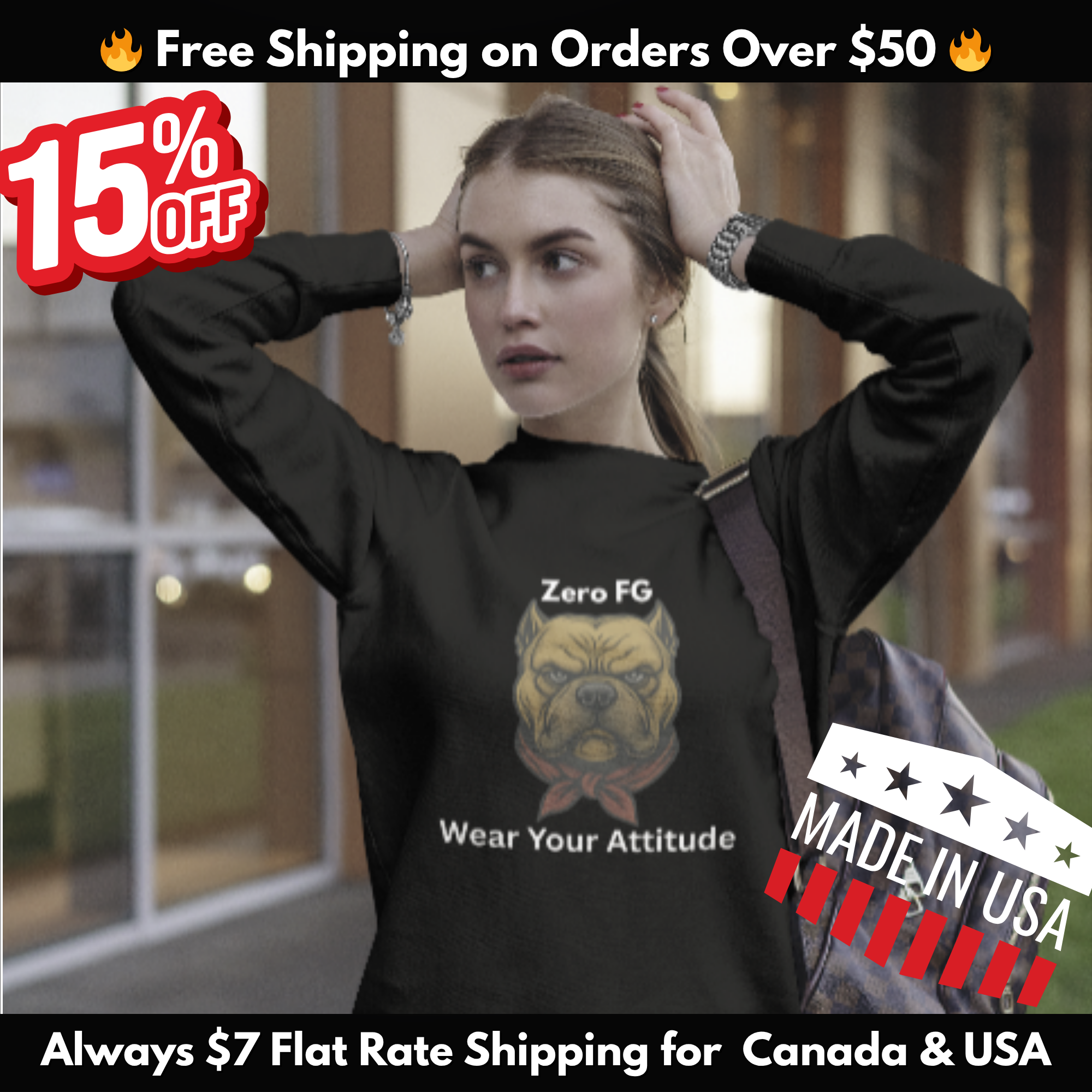 Zero FG Diesel Logo Sweatshirt | Wear Your Attitude Collection | Gildan® 18000