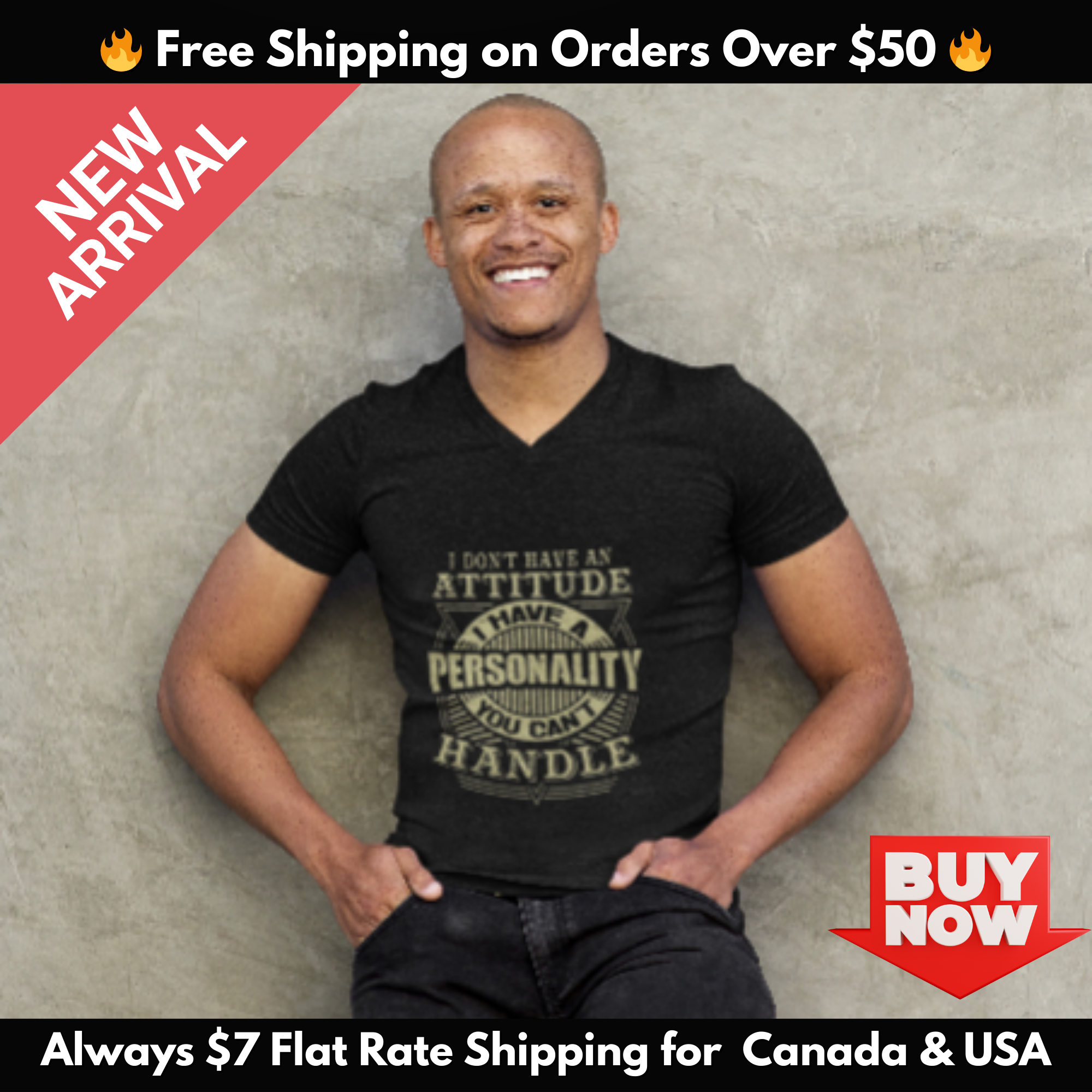 I Don’t Have an Attitude T-Shirt – Bold Sarcastic Graphic Tee