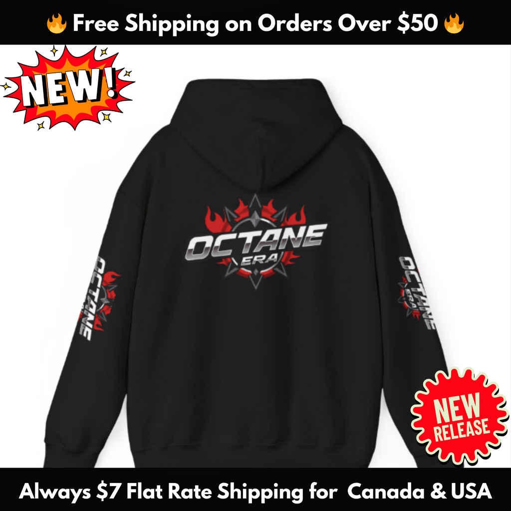 Octane Era Flame Hoodie – Bold Streetwear Pullover