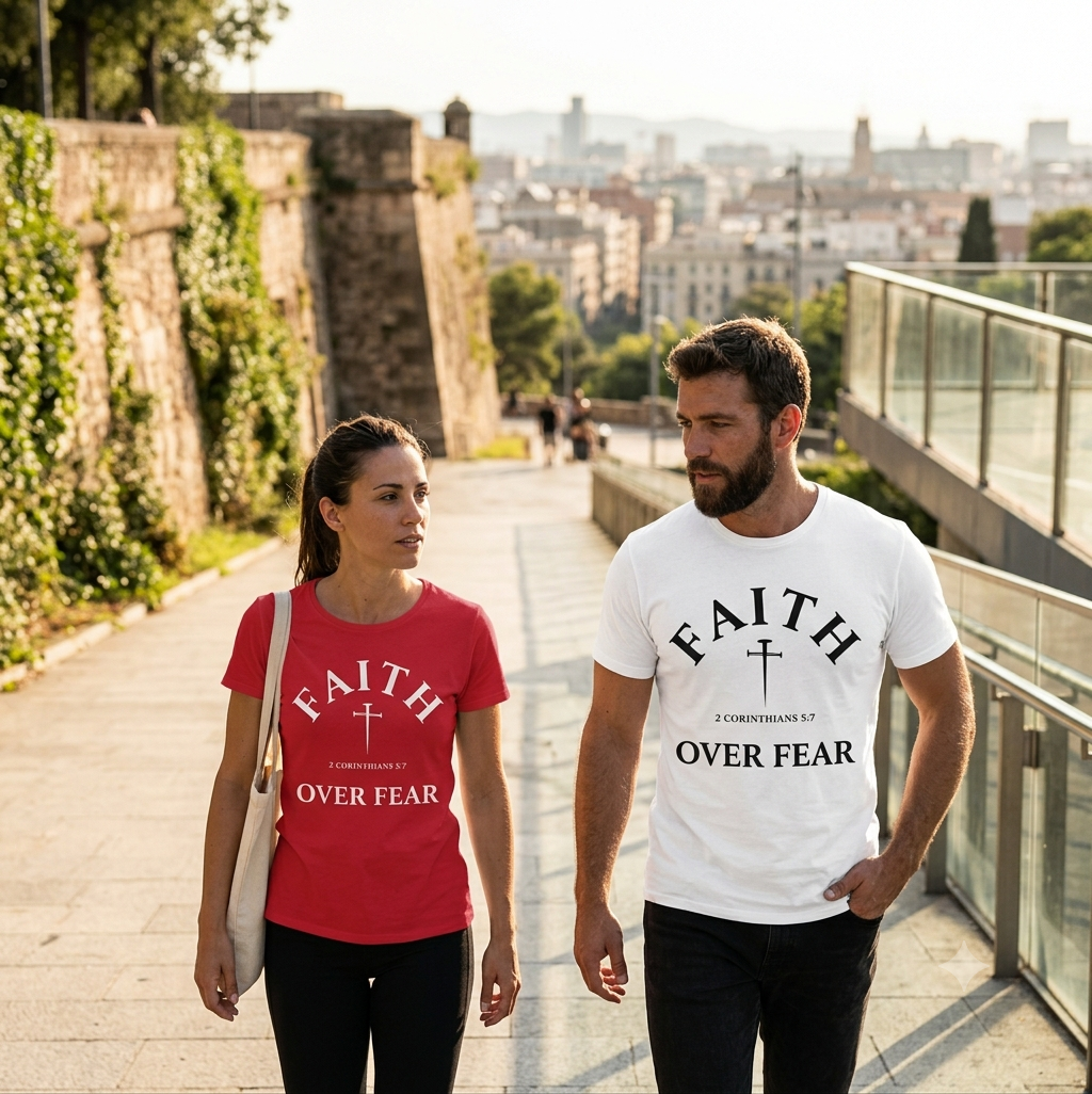 Faith Over Fear — Premium Heavyweight T-Shirt