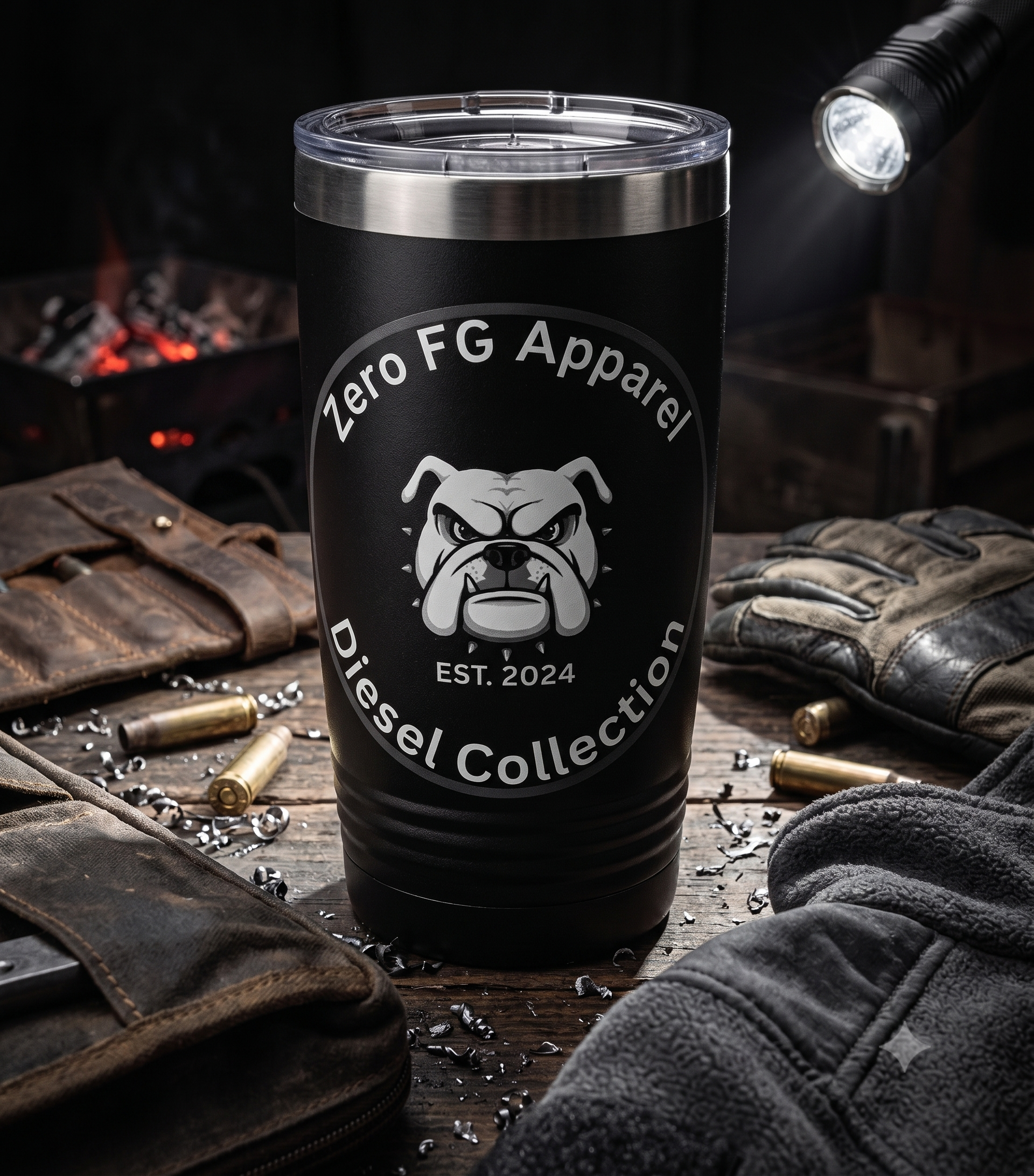 Diesel Collection: 20oz Stainless Steel Travel Mug