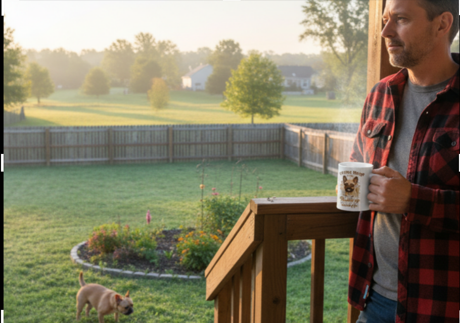 French Bulldog "Better Life" Humor - Premium Ceramic Coffee Mug