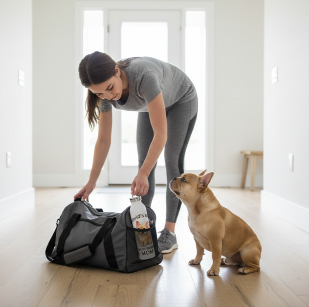 World’s Best French Bulldog Mom Water Bottle – Reusable Stainless Bottle