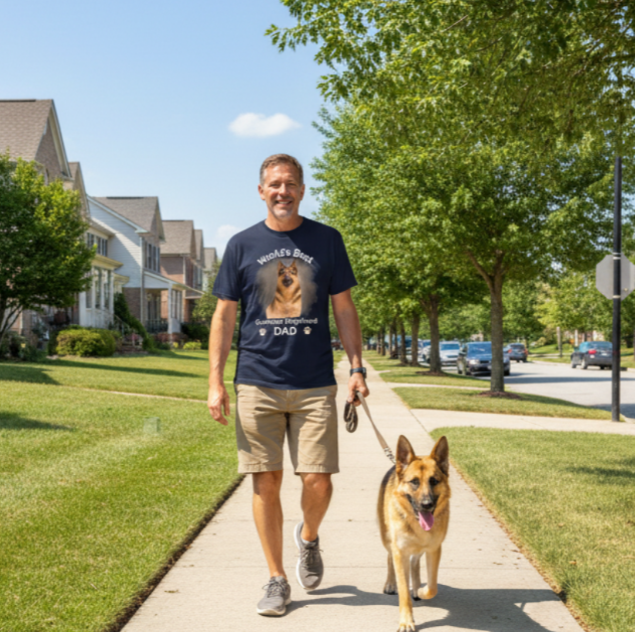 World's Best German Shepherd Dad T-Shirt