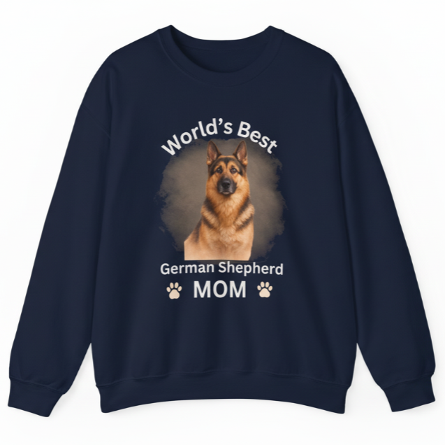 German Shepherd Mom - Premium Photo-Style Crewneck Sweatshirt