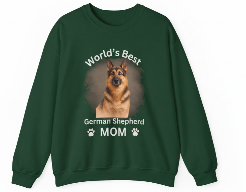 German Shepherd Mom - Premium Photo-Style Crewneck Sweatshirt