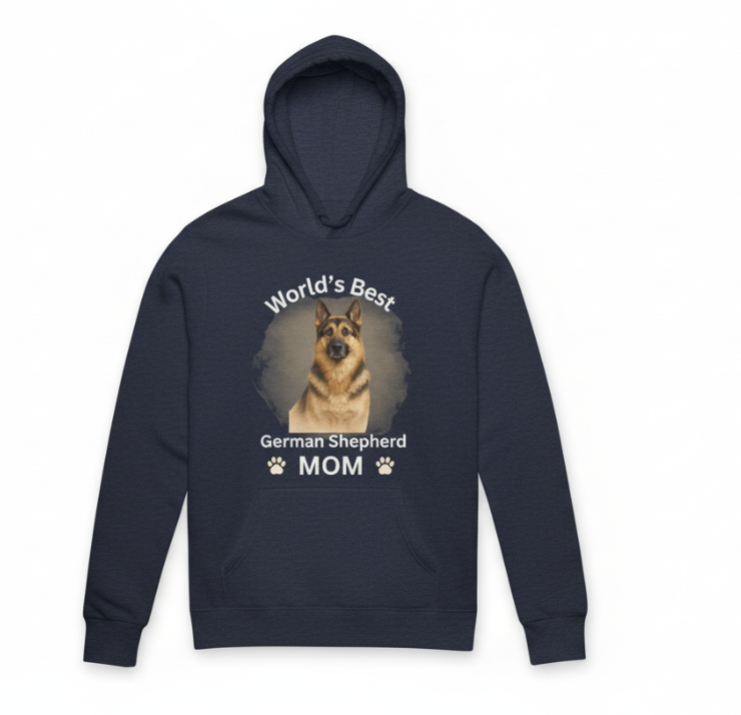 German Shepherd Mom - Premium Long Sleeve Hooded Tee