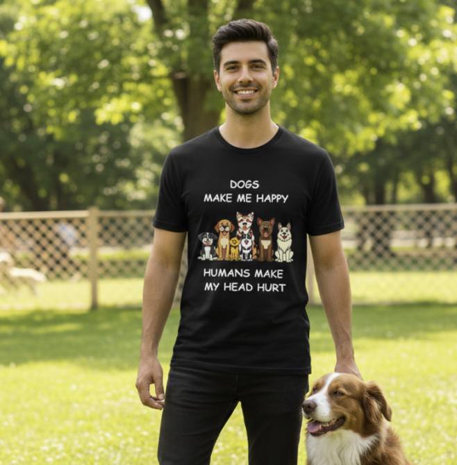 Dogs Make Me Happy Humans Make My Head Hurt