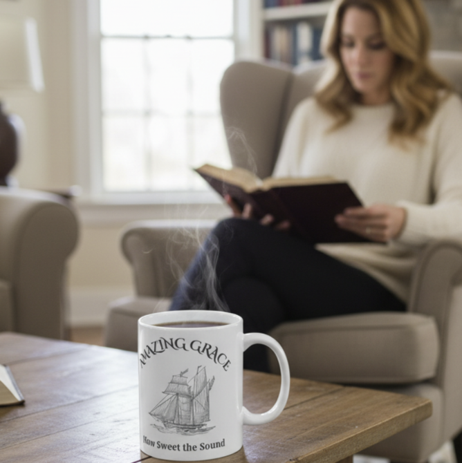 Amazing Grace Christian Mug - How Sweet the Sound