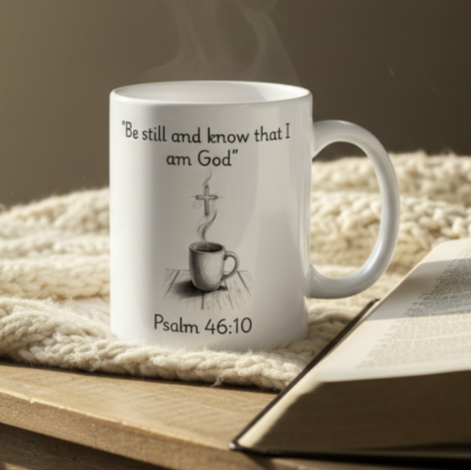 Be Still and Know Psalm 46:10 Mug - Christian Gift