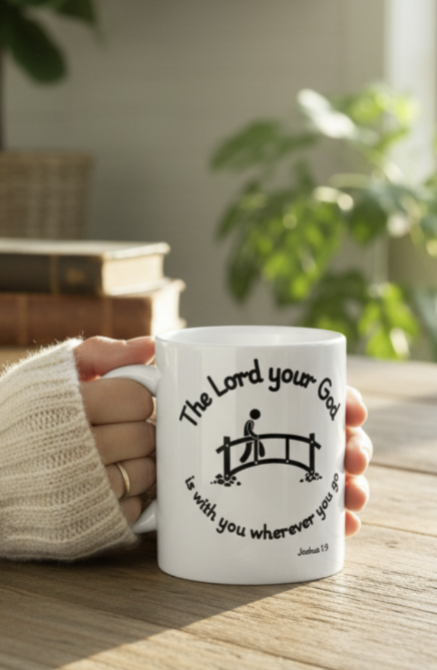 God Walks With You Always Christian Mug - Faith Gift