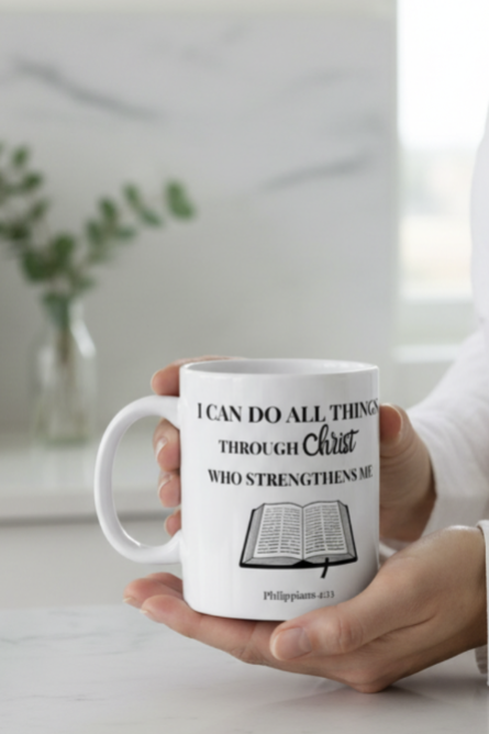 Philippians 4:13 Christian Mug - I Can Do All Things