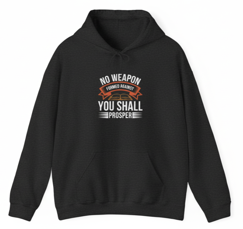 No Weapon Formed Against You Shall Prosper | Faith vs Fear Hoodie
