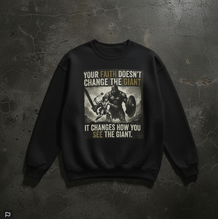 Goliath Hunter Heavyweight Sweatshirt - Faith Perspective Shift