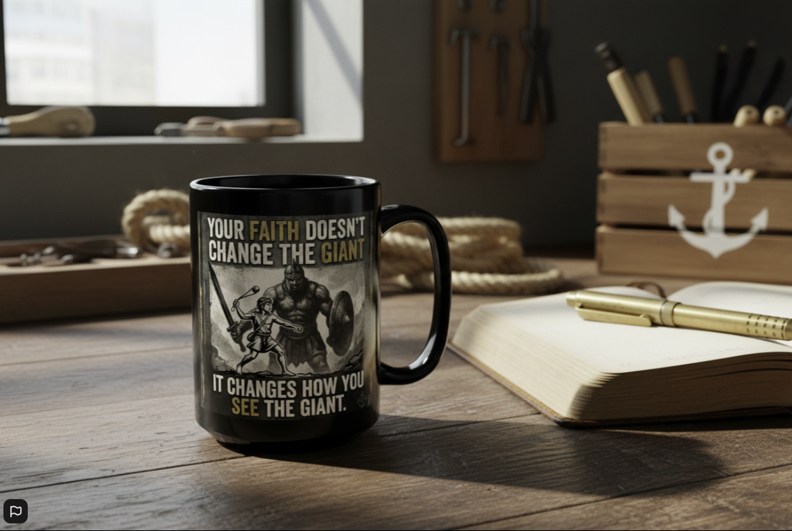 Goliath 15oz & 11oz Warrior Mug – Glossy Black Edition