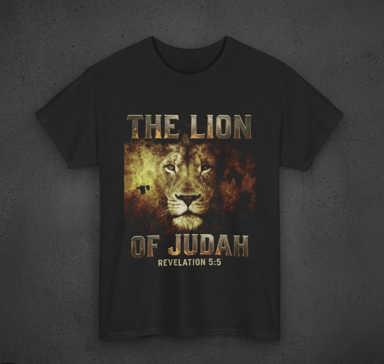 The Lion of Judah Heavyweight Tee - Revelation 5:5