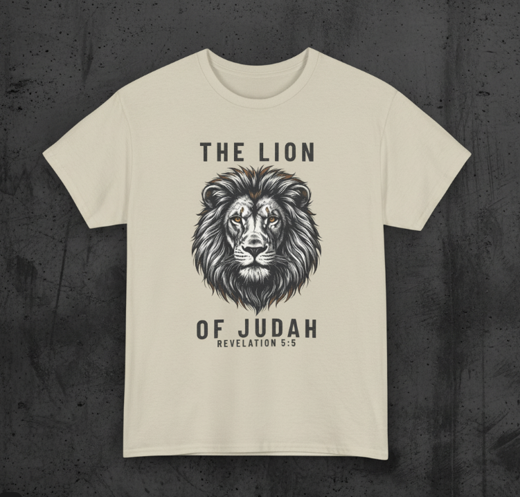 Lion of Judah | High-Contrast Premium Heavyweight T-Shirt
