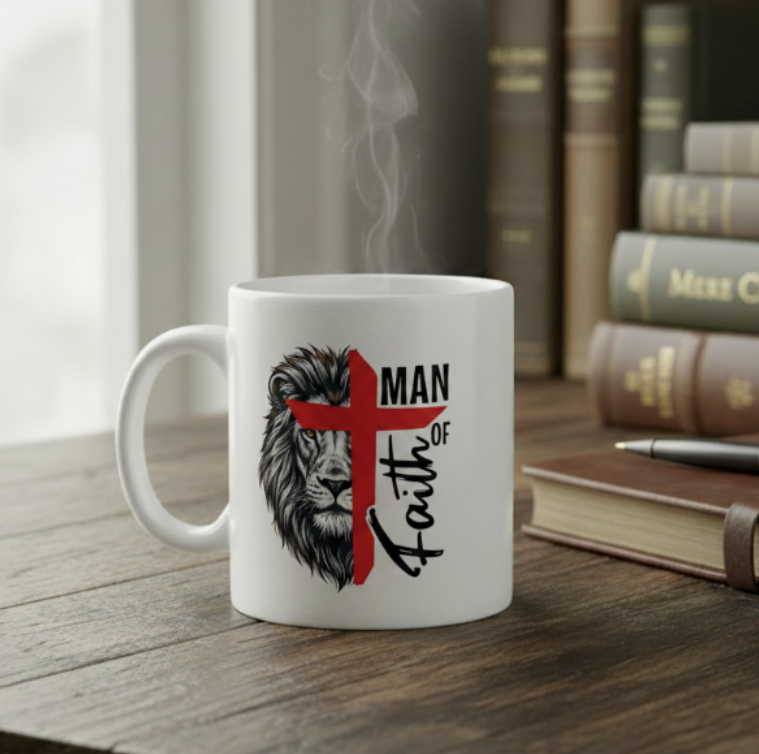 Man of Faith Ceramic Mug (11oz & 15oz Premium)
