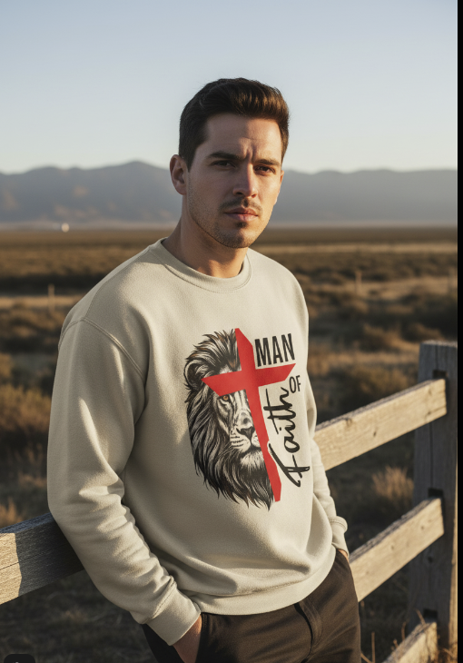 Man of Faith Premium Crewneck Sweatshirt