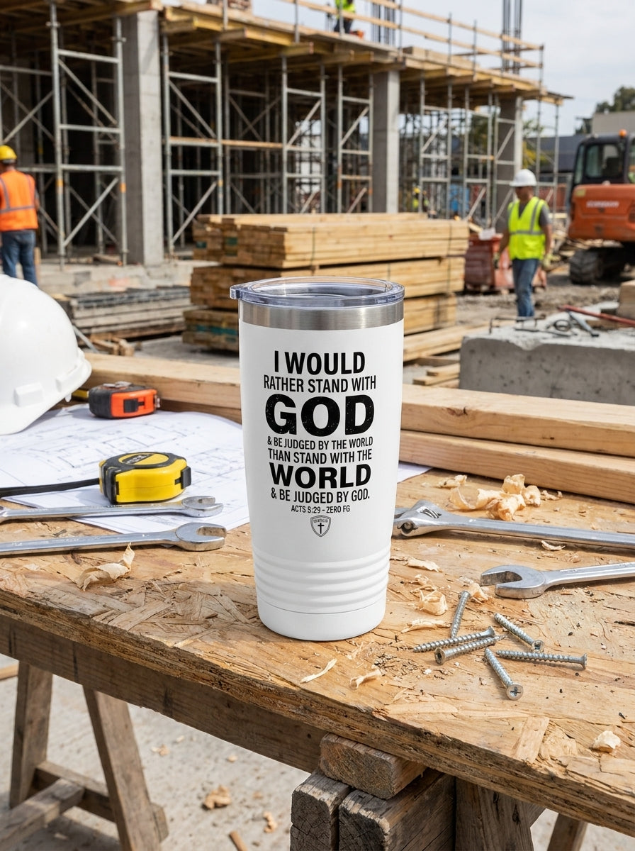 Stand With God Ringneck Tumbler, 20oz