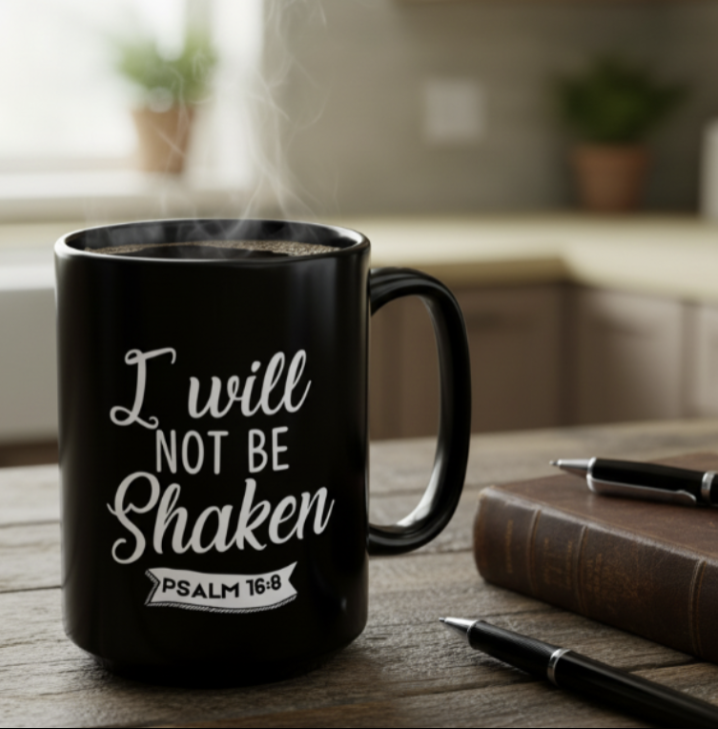 Unshaken - Psalm 16:8 Warrior Mug