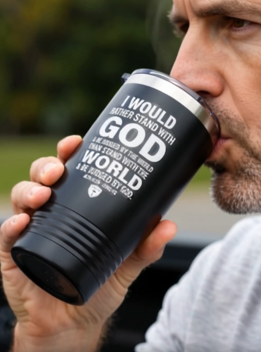 Stand With God Ringneck Tumbler, 20oz