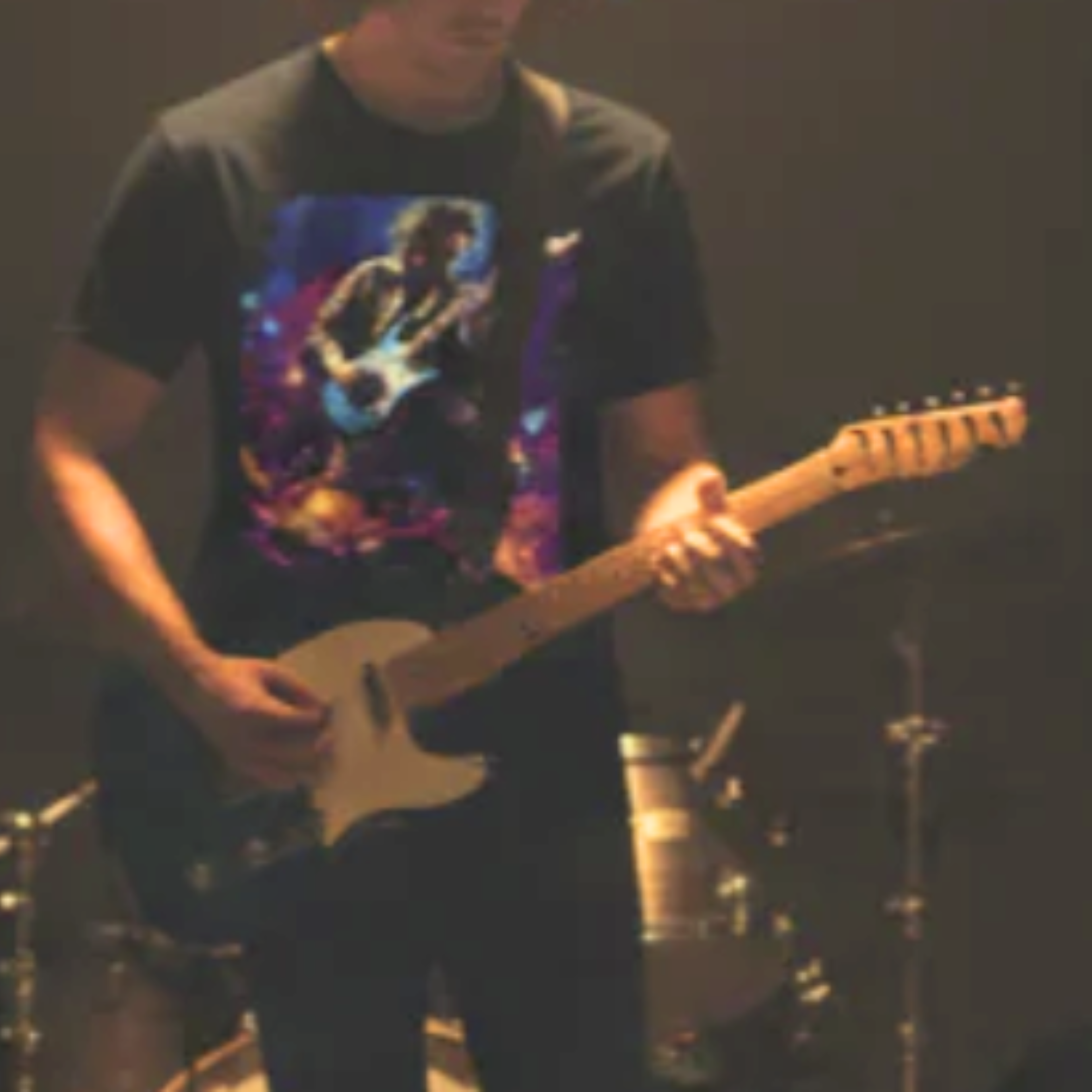 Midnight Riff – Electric Guitar Tee — Cosmic Rock Music T‑Shirt