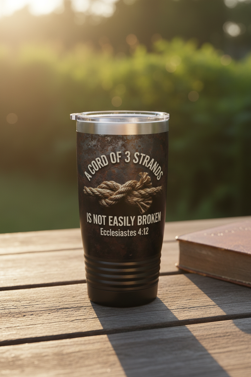 A Cord of 3 Strands Tumbler Lifestyle