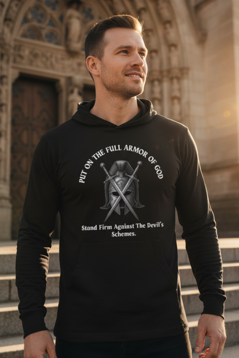 Armor of God Hooded Tee — Lifestyle v2