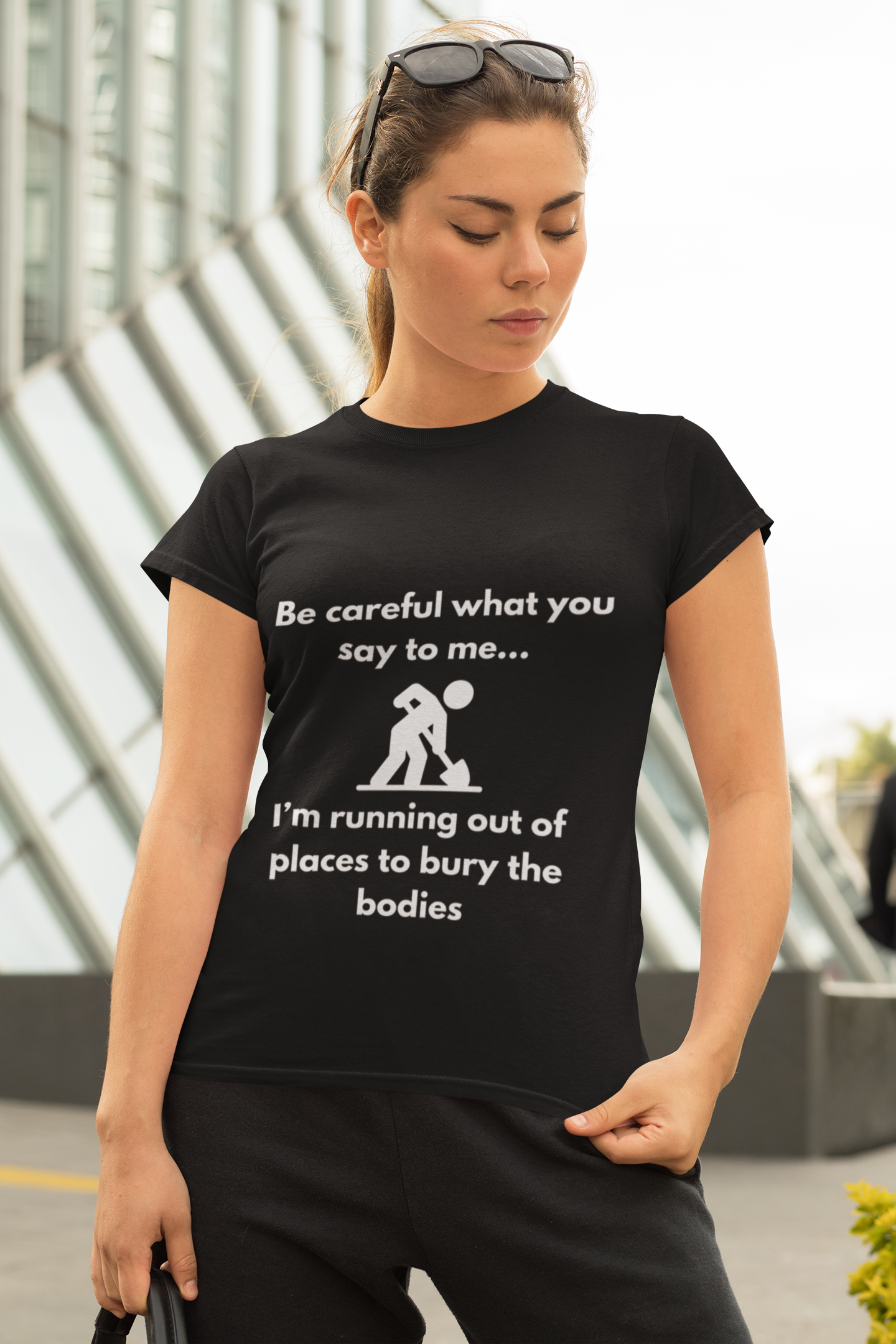 Be Careful What You Say Tee | Funny Dark Humor Shirt | Dark Unisex T-Shirt | Zero FG