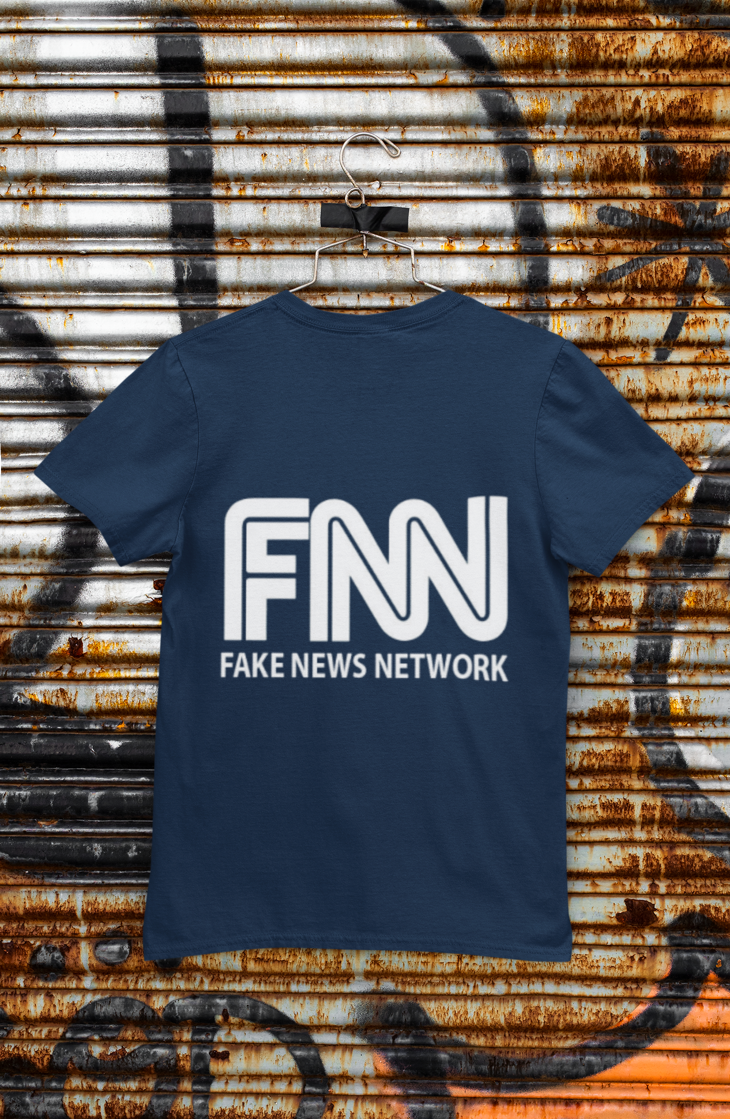 FNN "Fake News Network" Graphic T-Shirt — Satirical Political Tee