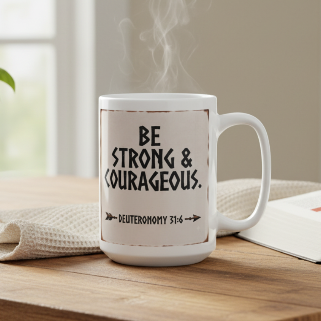 Be Strong & Courageous Lifestyle Mug