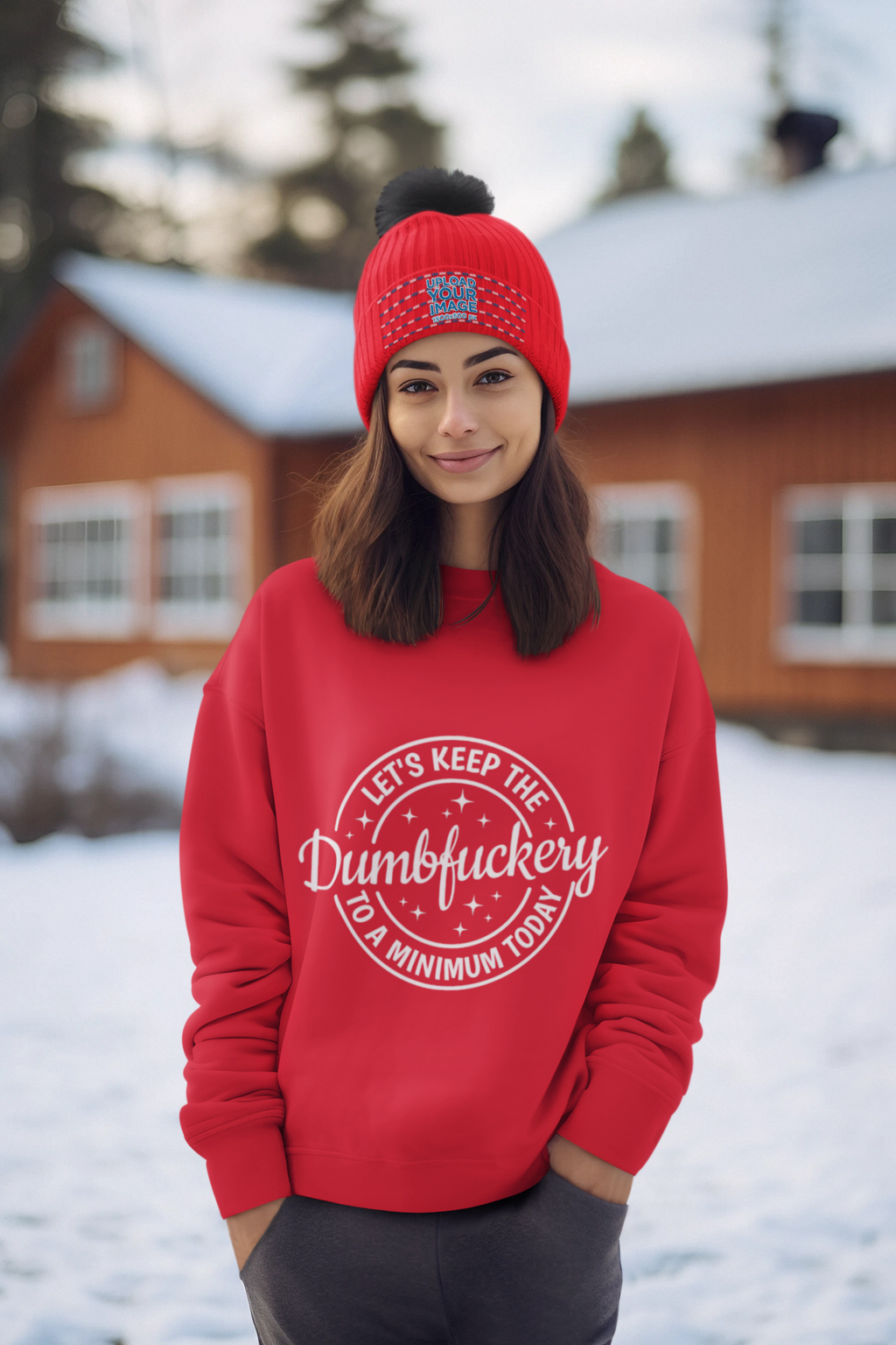 Crewneck Sweatshirt — "Let's Keep the Dumbfuckery" Retro Graphic