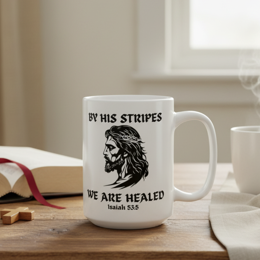 By His Stripes We Are Healed Lifestyle Mug