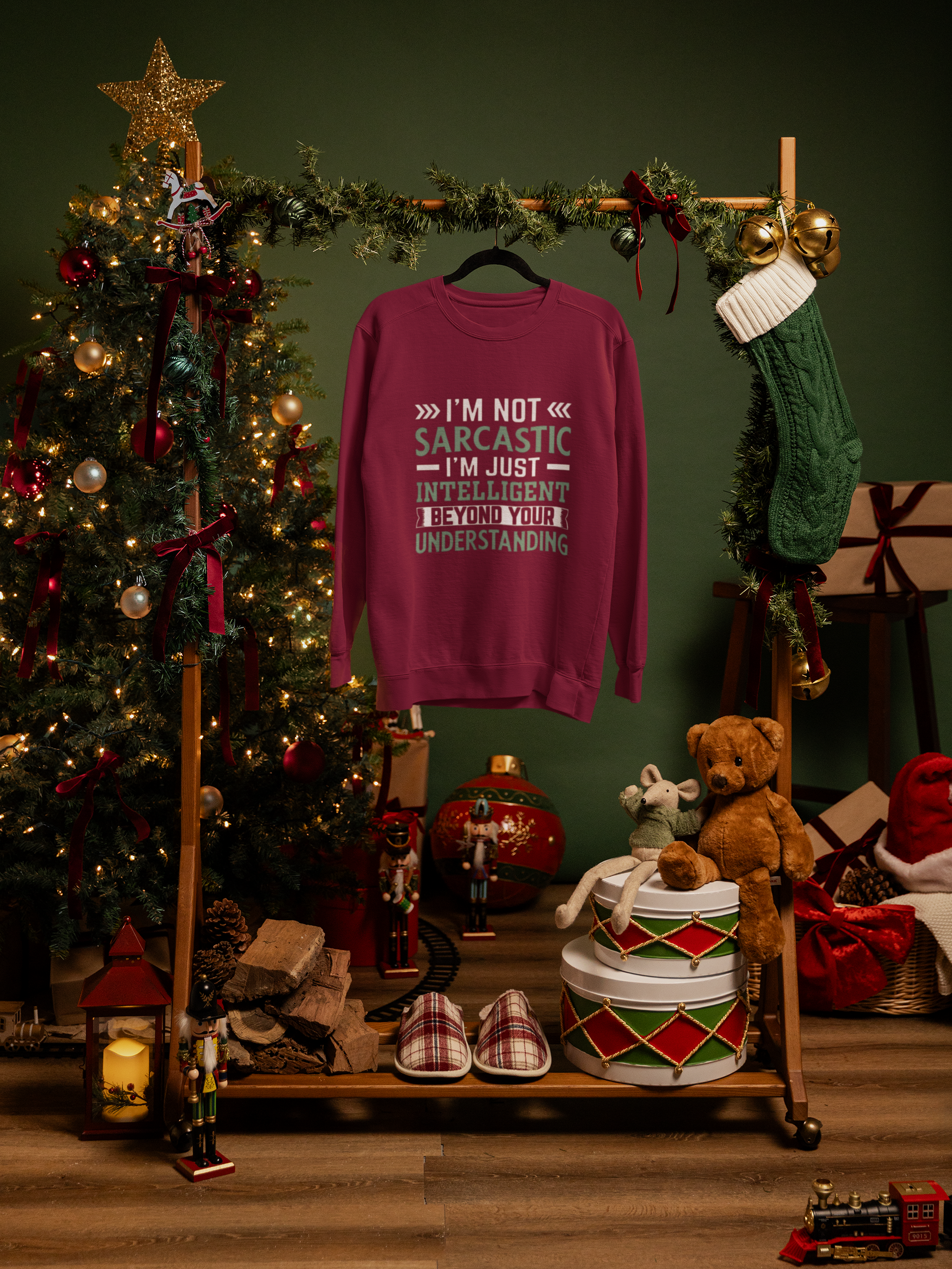 I’m Not Sarcastic, I’m Just Intelligent Sweatshirt – Funny Sarcasm Gift for Men & Women – ZeroFG Pullover