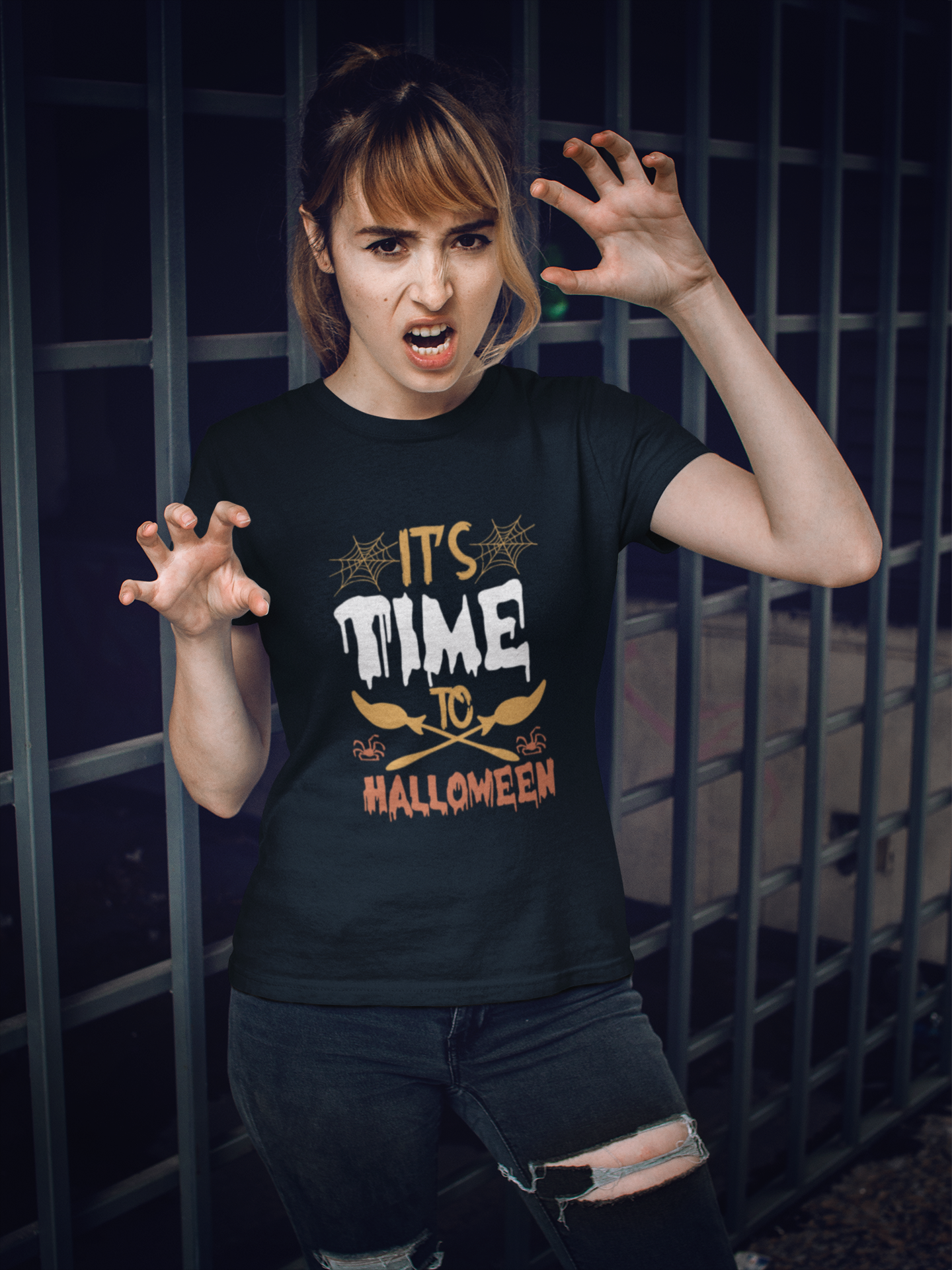 It’s Time to Halloween T-Shirt – Spooky Seasonal Graphic Tee