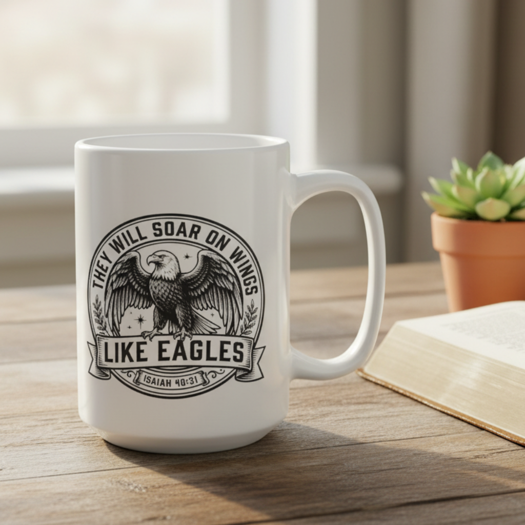 Isaiah 40:31 Eagle Mug Lifestyle