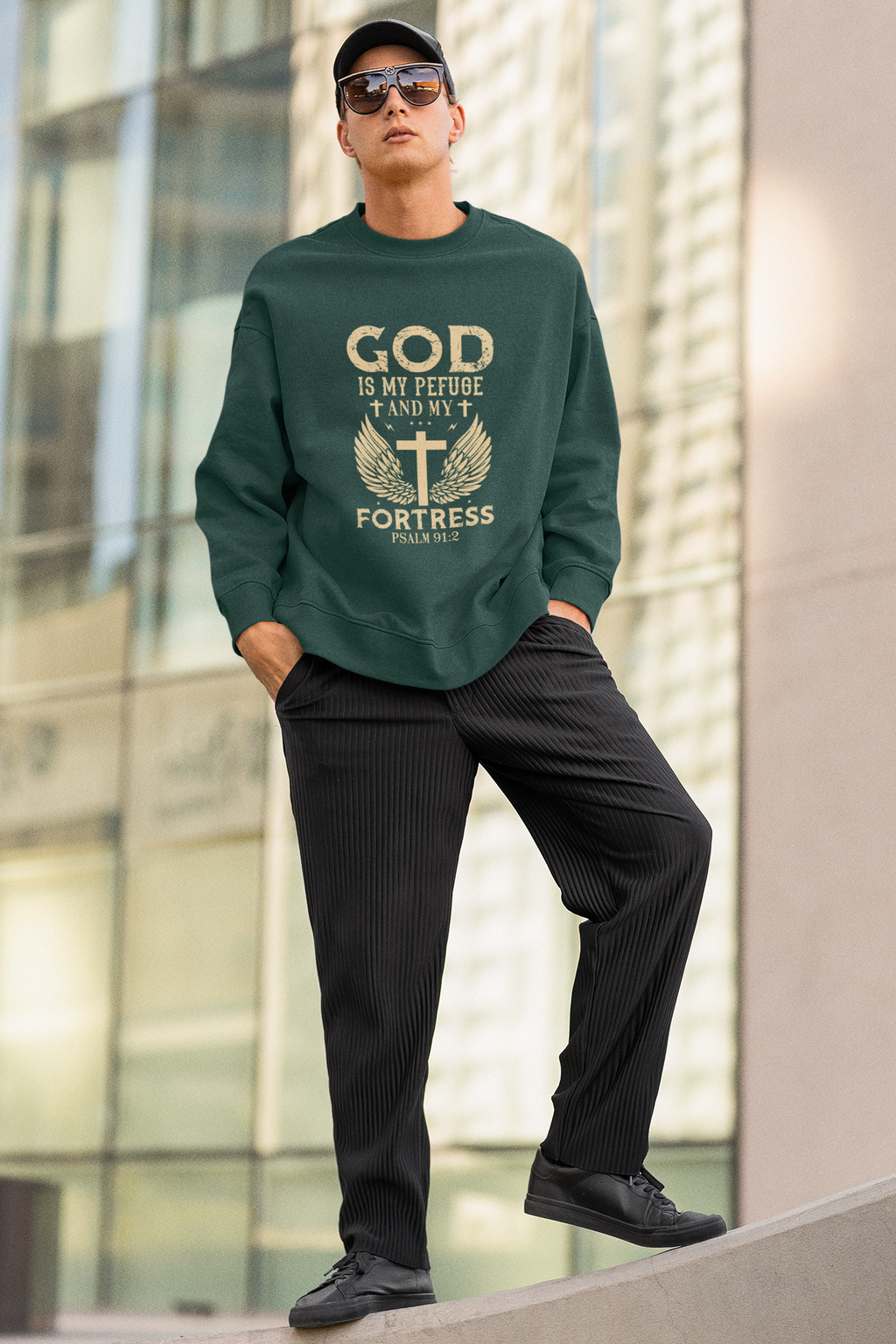 Crewneck Sweatshirt - John 3:16 True Story Christian Faith Pullover
